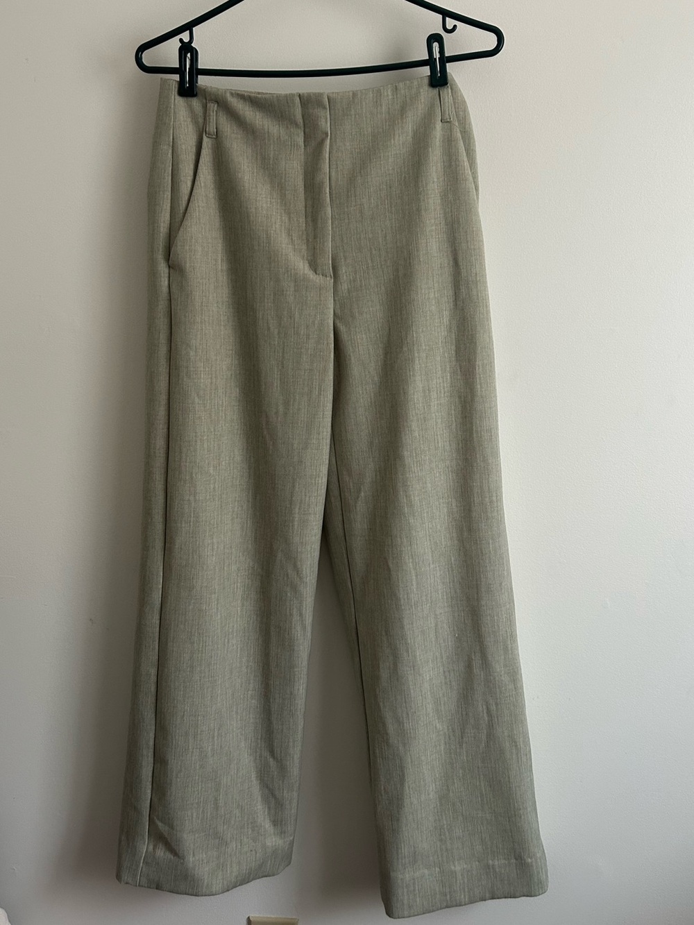 Dynamite Olive Green Wide-Leg Trousers